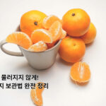 귤 당도 똑똑하게 보관하는 방법